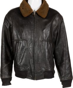 Bob Dylan Bomber Aviator Black Leather Jacket