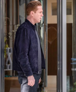 Bobby Axelrod Billions Black Leather Suede Jacket Black Friday Sale