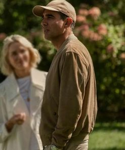 Bobby Cannavale The Watcher Brown Suede Leather Jacket New Year Sale