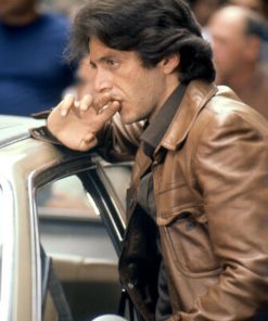 Bobby Deerfield Al Pacino Brown Leather Jacket Buy now