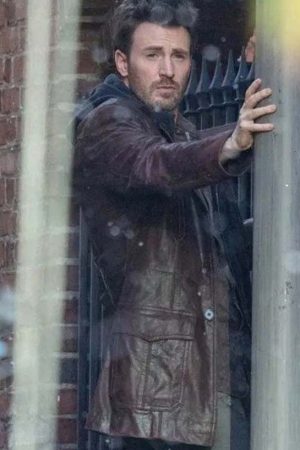 Christmas Red One Chris Evans Leather Jacket Gifts For Him