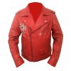 Gun N Roses Paradise City AXL Rose Red Leather Jacket