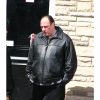 James Gandolfini The Sopranos Tony Soprano Vintage Leather Jacket
