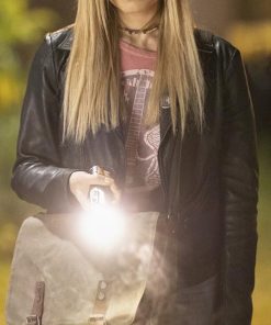 Meg Donnelly The Winchesters Black Leather Jacket Black Friday Sale