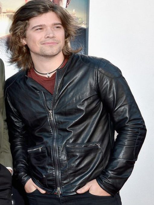 Merchect Leather Men's Ben Barnes Black Leather Jacket - The Jacket Merchant