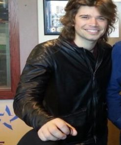 Men's Ben Barnes Black Leather Jacket Gifts For Him