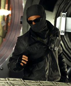 Mens's Bomber Battlefield Hardline Leather Jacket Free Shipping UK USA Canada