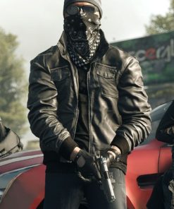Mens's Bomber Battlefield Hardline Leather Jacket Gaming Jacket