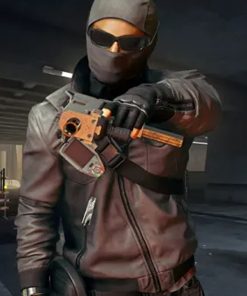 Mens's Bomber Battlefield Hardline Leather Jacket New Year Sale