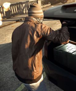Mens's Bomber Battlefield Hardline Leather Jacket Sale