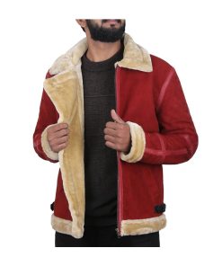 Ryan Reynolds B3 Bomber Aviator Leather Christmas Jacket Winter Sale