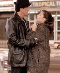 Sylvester Stallone Rocky Vintage Leather Coat Winter Outfits Sale