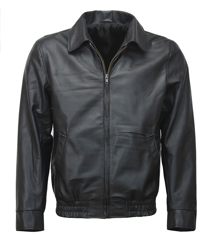 The Sopranos Tony Soprano Vintage Black Leather Jacket Buy now