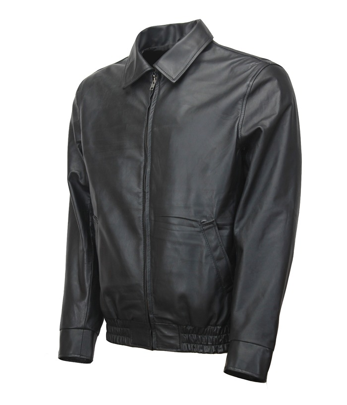 The Sopranos Tony Soprano Vintage Black Leather Jacket Celebrity Outfits