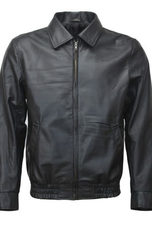 The Sopranos Tony Soprano Vintage Black Leather Jacket Free Shipping USA Australia Canada