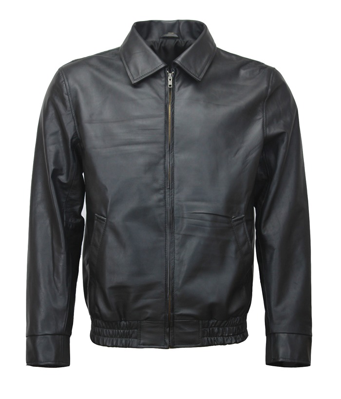 The Sopranos Tony Soprano Vintage Black Leather Jacket Free Shipping USA Australia Canada