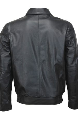 The Sopranos Tony Soprano Vintage Black Leather Jacket Thanksgiving Sale