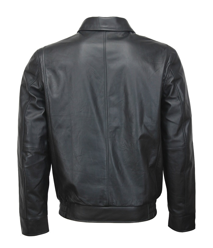 The Sopranos Tony Soprano Vintage Black Leather Jacket Thanksgiving Sale