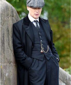Thomas Shelby Peaky Blinders Blue Wool Coat Christmas Sale