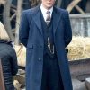 Tommy Shelby Peaky Blinders Blue Wool Trench Coat