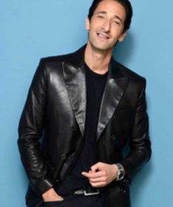 Adrien Brody Third Person Vintage Leather Blazer Black Friday Sale