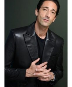 Adrien Brody Third Person Vintage Leather Blazer Free Shipping UK USA Canada