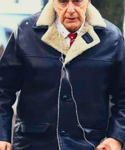 Al Pacino The Irishman Jimmy Hoffa Shearling Jacket Shop now