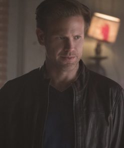 Alaric Saltzman The Vampire Diaries Brown Leather Jacket Black Friday Sale
