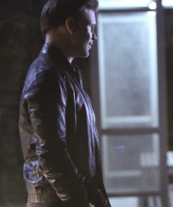 Alaric Saltzman The Vampire Diaries Brown Leather Jacket Buy now