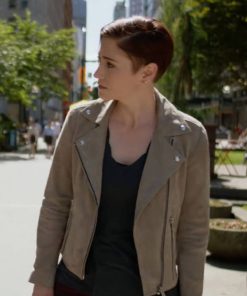 Alex Danvers Supergirl Leather Suede Jacket Black Friday Sale