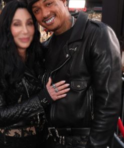 Alexander Edwards The Bikeriders Premiere Leather Jacket Black Friday Sale