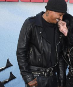 Alexander Edwards The Bikeriders Premiere Leather Jacket Celebrity Outfits