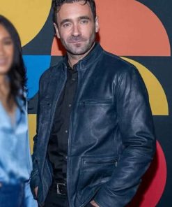 Allan Hawco Saint-Pierre Fitz Black Leather Jacket