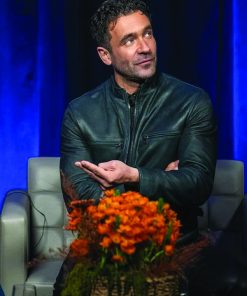 Allan Hawco Saint-Pierre Fitz Black Leather Jacket Black Friday Sale