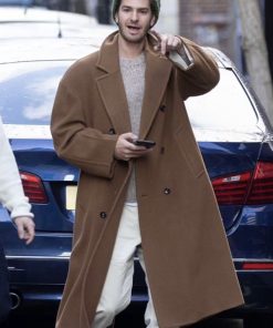 Andrew Garfield Spider-Man Brown Wool Coat