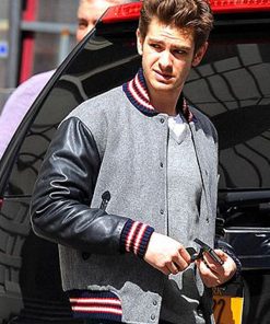 Andrew Garfield Wool Varsity Jacket