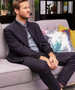 Armie Hammer Black Cotton Mens Jacket New Year Sale