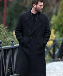 Aslan Soykan The Family Black Wool Coat