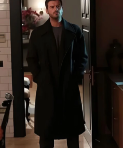 Aslan Soykan The Family Black Wool Coat Free Shipping UK USA Canada