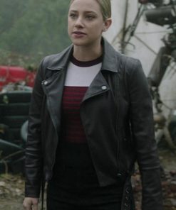 Betty Cooper Riverdale Biker Black Leather Jacket