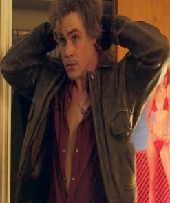 Billy Hargrove Stranger Things Brown Leather Jacket