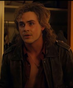 Billy Hargrove Stranger Things Brown Leather Jacket Black Friday Sale