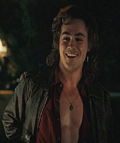 Billy Hargrove Stranger Things Brown Leather Jacket Free Shipping UK USA Canada