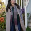 Bitsie Tulloch Superman & Lois Gray Wool Coat