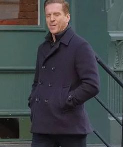 Bobby Axelrod Billions Blue Wool Pea Coat