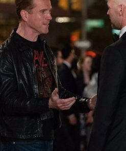 Bobby Axelrod Billions S05 Black Leather Jacket Free Shipping UK USA Canada