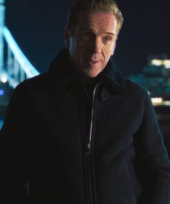 Bobby Axelrod Billions S05 Black Suede Leather Jacket Winter Sale