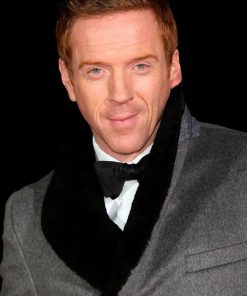 Bobby Axelrod Billions S05 Gray Wool Coat Free Shipping UK USA Canada