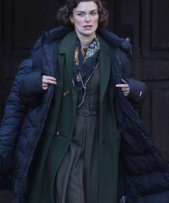 Boston Strangler Keira Knightley Green Wool Coat New Year Sale