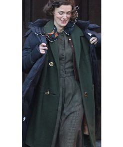 Boston Strangler Keira Knightley Green Wool Coat Winter Sale